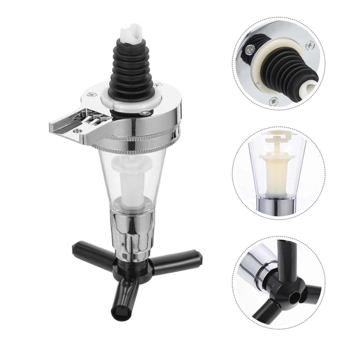 Dispensador de Botellas de Bebidas Alcohólicas para Cócteles y Jarabes, 2 Piezas, Capacidad 25ml, Material Plástico y Acero Inoxidable, Fácil de Limpiar para Bares Color Aleatorio