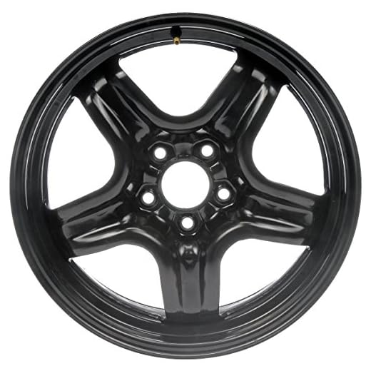 Dorman 939-101 17 x 7 In. Steel Wheel Compatible with Select Chevrolet / Pontiac / Saturn Models, Black