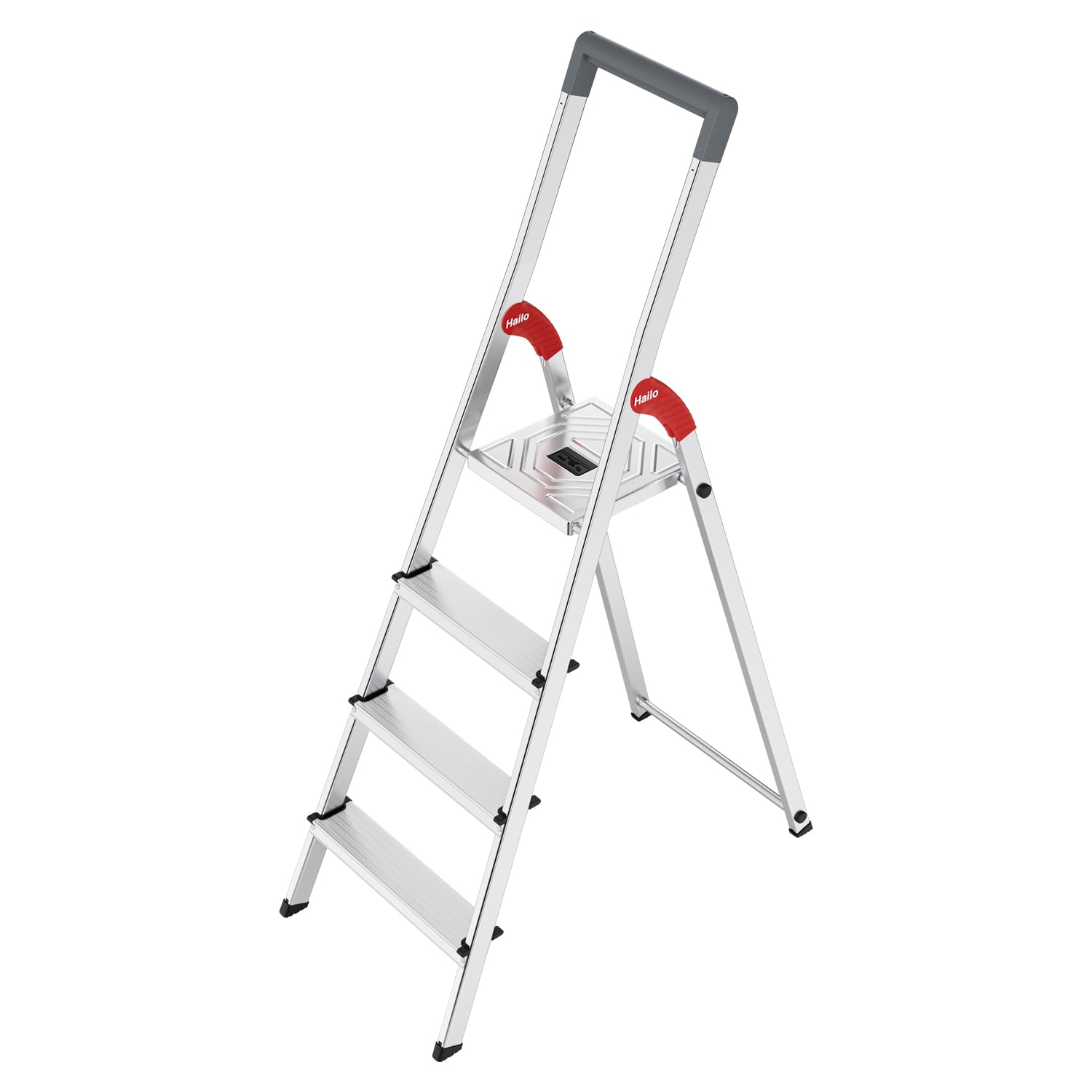 Hailo L51 StandardLine Stehleiter – Sicherheitsbügel & Gelenkschutz