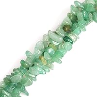 Vista 30 de Cuentas sueltas de piedra natural de grava de jade amarillo de 0.236-0.315 pulgadas, chips de piedras preciosas para hacer joyas, forma libre, 34