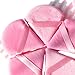 MOLOPPO 6 Pcs Triangle Powder Puff, Soft Velour Makeup Sponges for Under Eye Setting, Reusable Face Sponges for Foundation, Mineral Powder, Contour & Body, Beauty Makeup Tools (Rose Red)