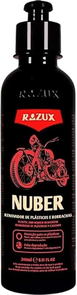 Revitalizador De Plásticos Para Motos Nuber Razux 240ml Cor Ocre