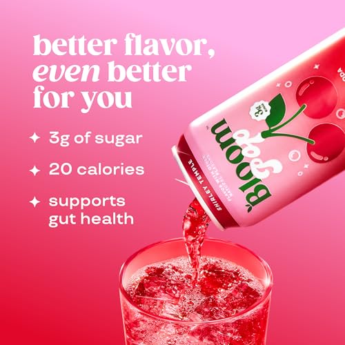 Image of Bloom Pop Prebiotic Soda 12 Pack, Variety Pack, 12oz Cans | Soda for Gut Health, Low Calorie, No Caffeine, Healthy Soft Drink Alternative