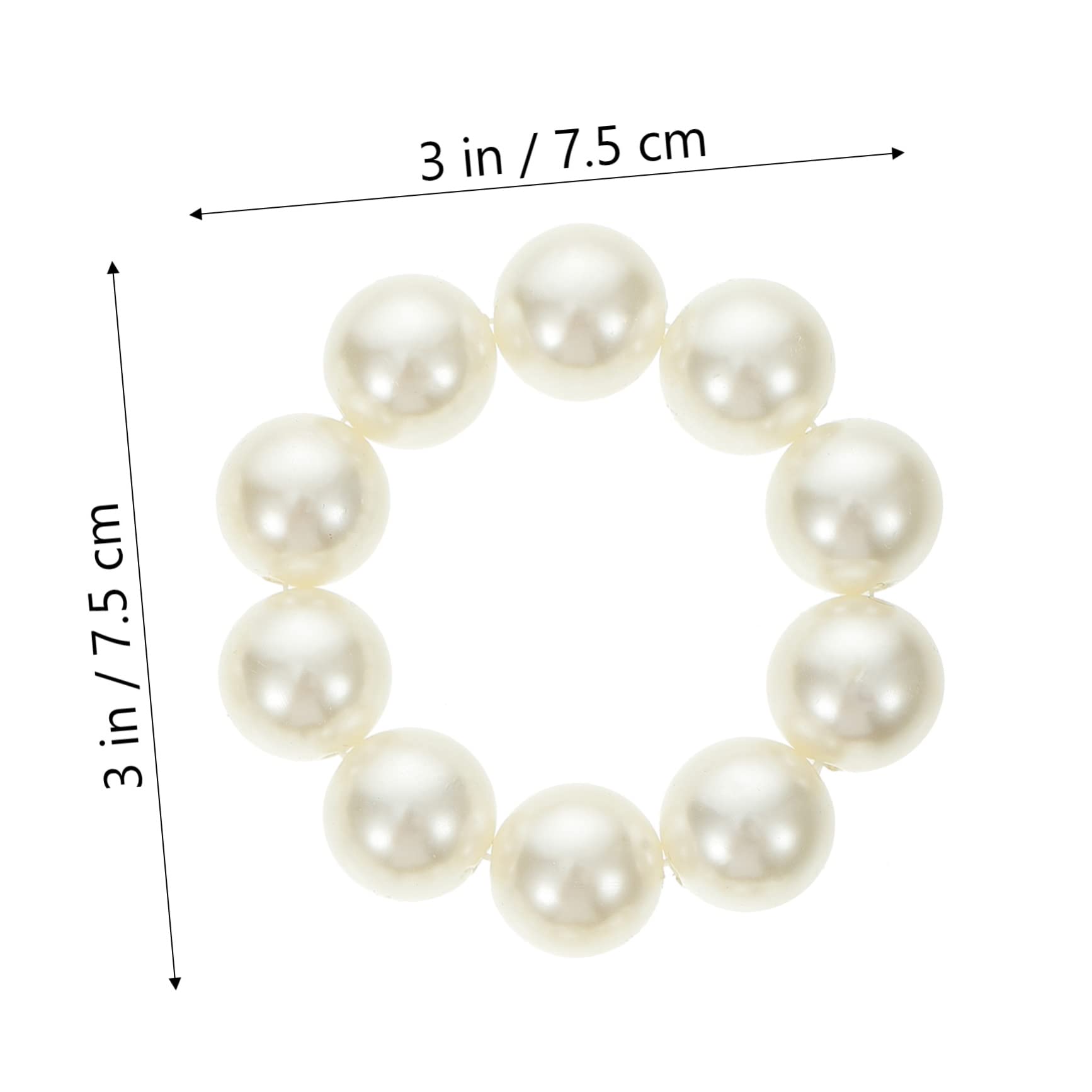 DOITOOL 12stücke Perlen-haargummis Für Damen Elastische Haargummis Als Haarband Und Armband Für Pferdeschwanz Zopf Und Dutt Für Dickes Und Lockiges Haar