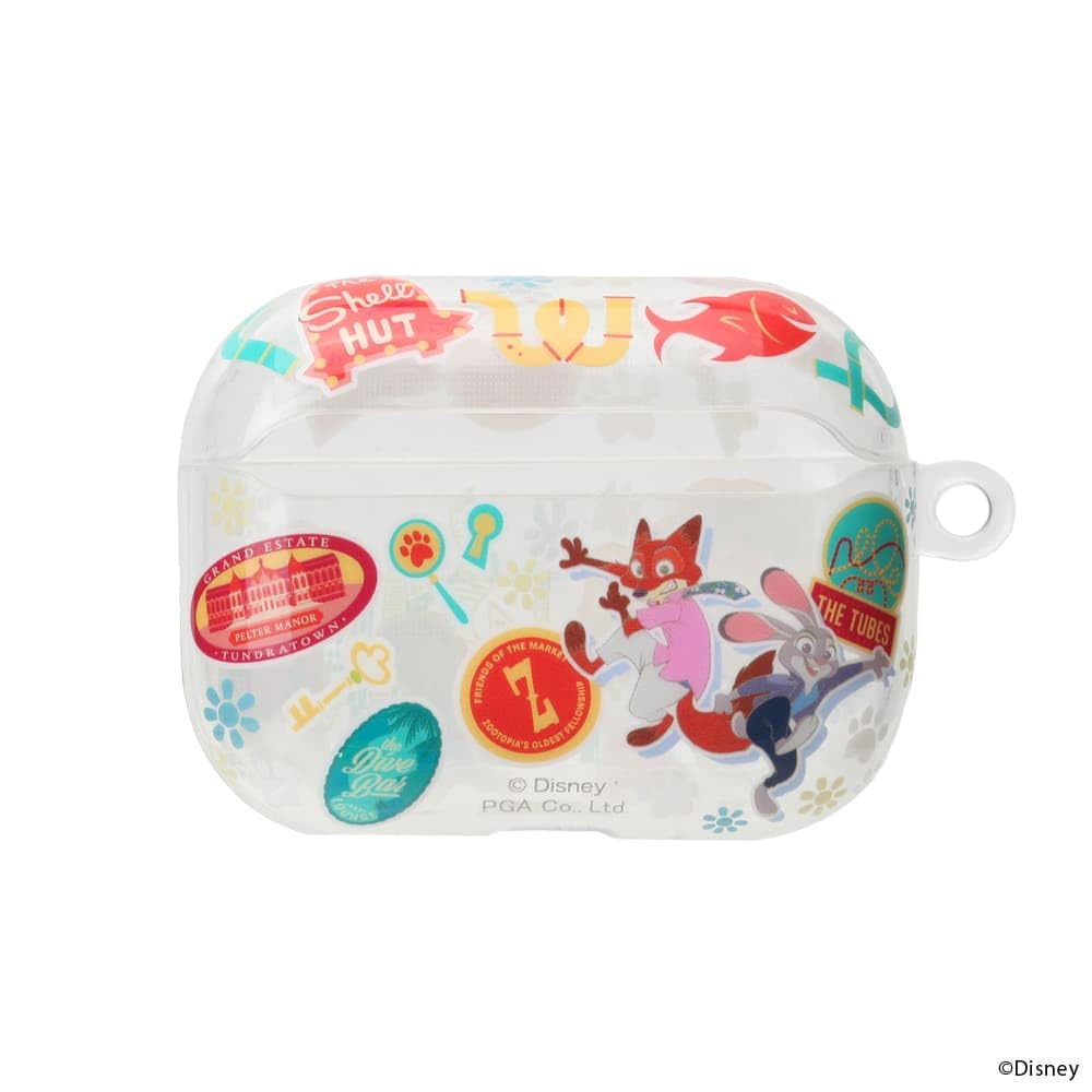 キャラクター デザイン AirPods Pro3 用 TPU ソフトケース ディズニー ズートピア PG-DAPP3TP06ZTP