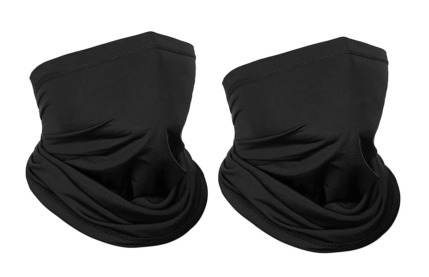 ANESHA Bandana Face Mask, Black Ski Mask for Men & Women, Full Face