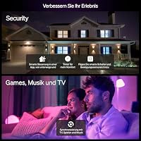 Philips Hue Essential Smart LED GU10 Spotlight, Weiß und Farbe, 345 lm Energiesparlampen, dimmbar, LED Leuchtmittel kompatibel mit Alexa, Google Assistant und Apple Home, 4er Pack – Ansicht 7