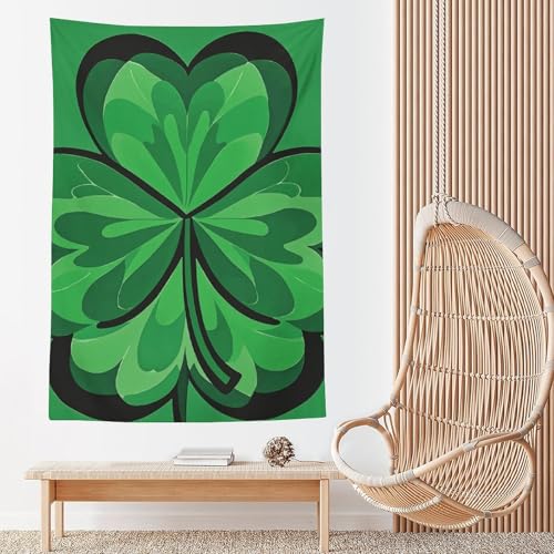 Tapisserie murale trèfle vert WSOIHFEC couverture légère de décoration pour salon 152,4 cm