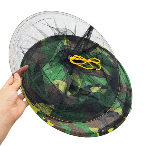 Sombrero de pez con malla red multicolor y cierre de cremallera para la cara 4