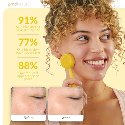 PMD Clean Mini - Smart Facial Cleansing Device with Silicone Brush & Anti-Aging Massager - Waterproof - SonicGlow Vibration Technology - Clear Pores and Blackheads - Lift, Firm, and Tone Skin - Image 5