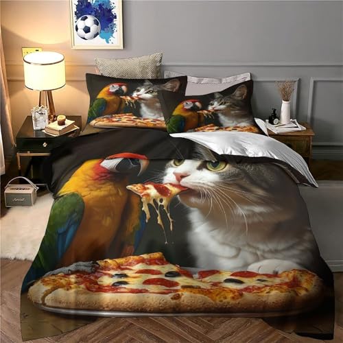 Housse de Couette Fruits 3D 220x240cm en Microfibre Abstrait Moderne