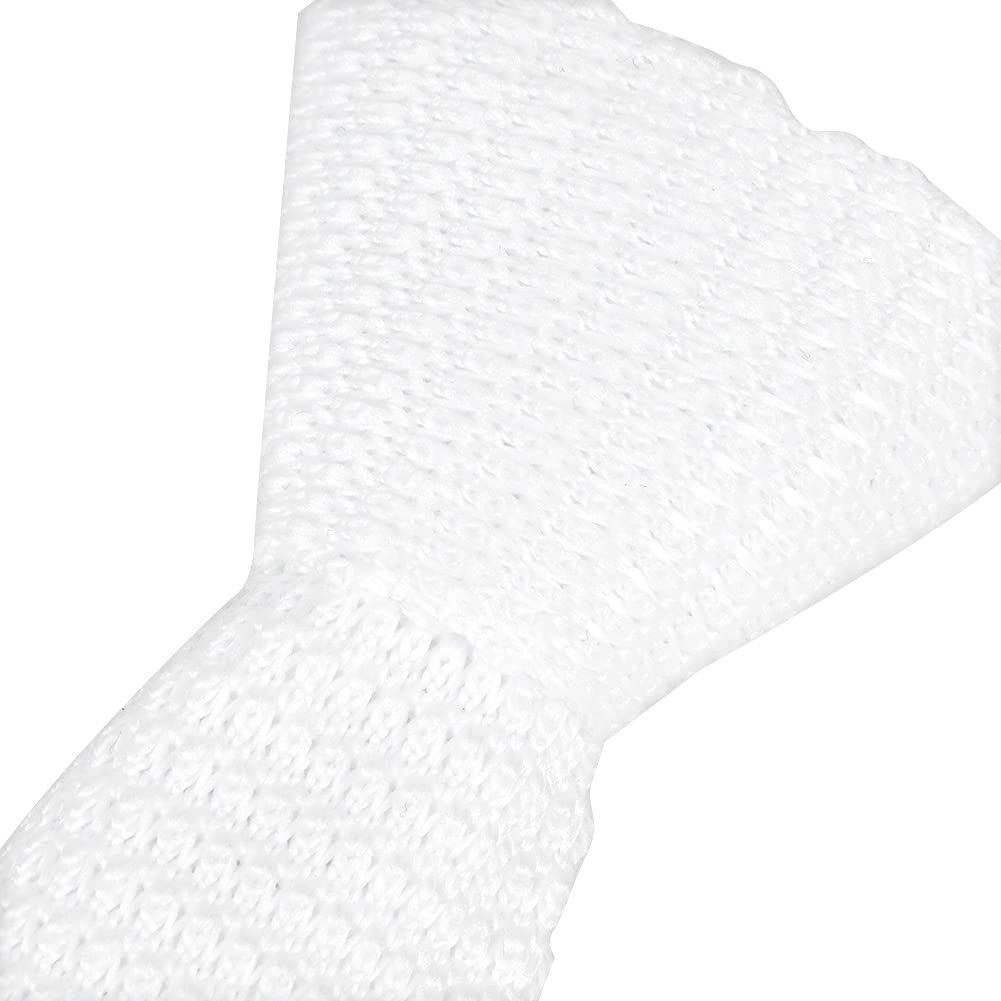 Cryfokt Weiße Polyester-Reitkrawatte, Exquisites Ritter-Reitzubehör für Männer und Frauen, 45,7 X 6,1 X 2,5 Cm