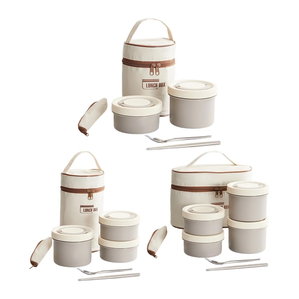 Boîte permanente 410 antirouille à 4 compartiments - Sac isotherme chaud - Fermetures imperméables - Passe au four - Pour le bureau, la randonnée, les voyages