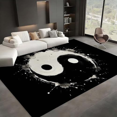 Tapete Yin Yang Lavable Antideslizante 7'x10' miniatura 1