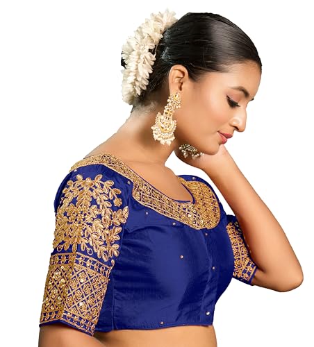 Image of Vihu Fashion Women Silk Half Sleeve Blouse
