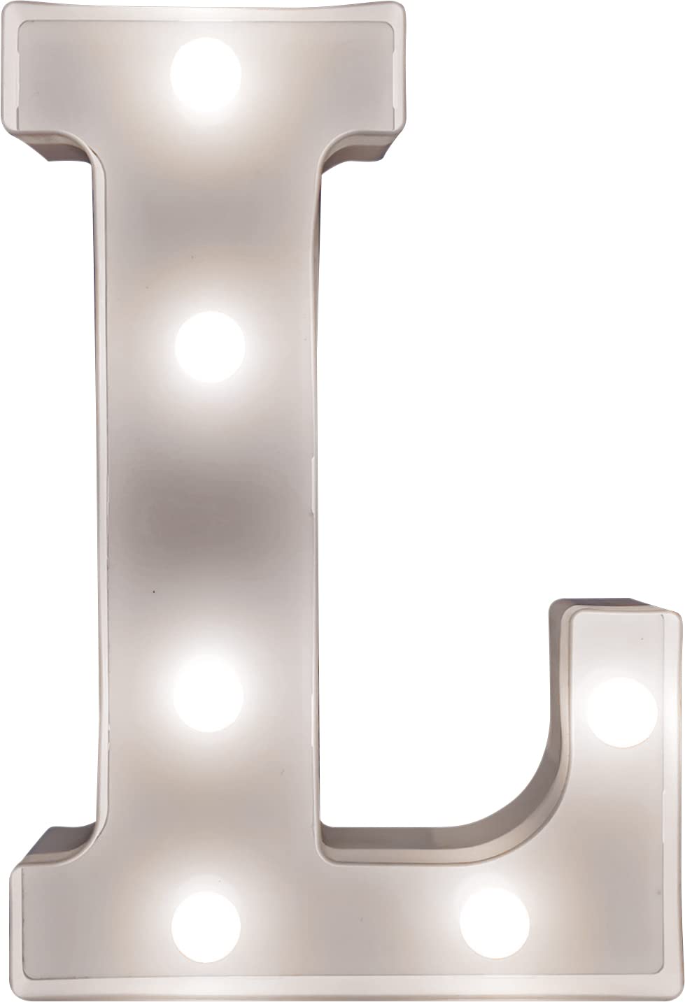 St Helens Home & Garden Battery Operated 3D LED Letter Light - Perfect for use as a Night Light or at Weddings and Parties (Letter L) — image 1