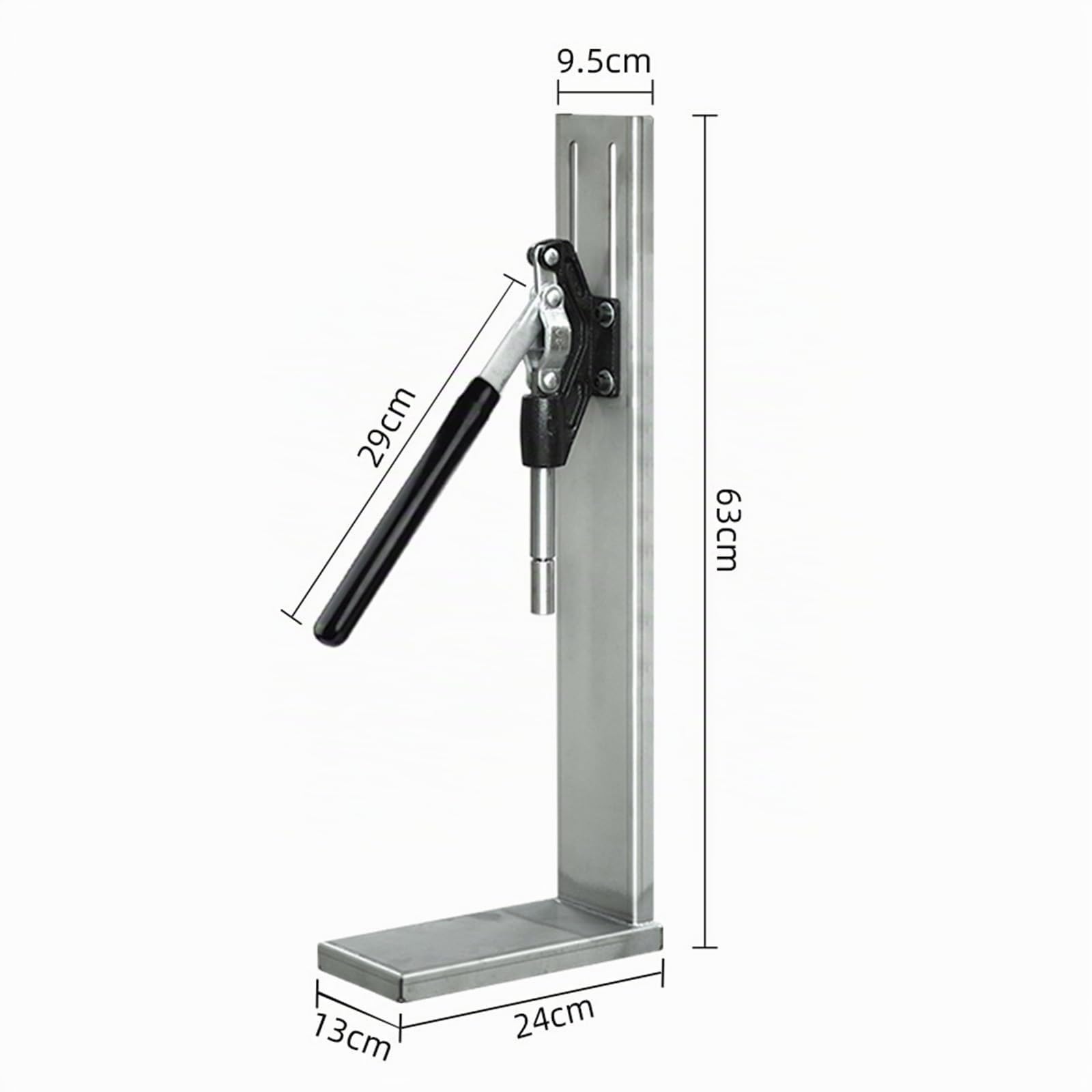 Boucheuse manuelle en acier inoxydable pour bouteilles de vin, avec 4 têtes de bouchage, 300 bouteilles/h, hauteur réglable, diamètre de bouchage : 20-22 mm, pour bouchons en liège