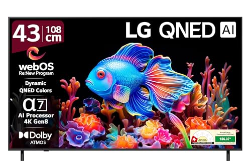 Image of LG 108 cm (43 Inches) QNED 8C Series 4K Ultra HD (3840 x 2160) Smart webOS QNED AI TV 43QNED8CA6A