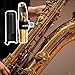 Yibuy Golden Jazz style and Popular gold-plated tenor saxophone 8# interface outer diameter is about 20.5mm