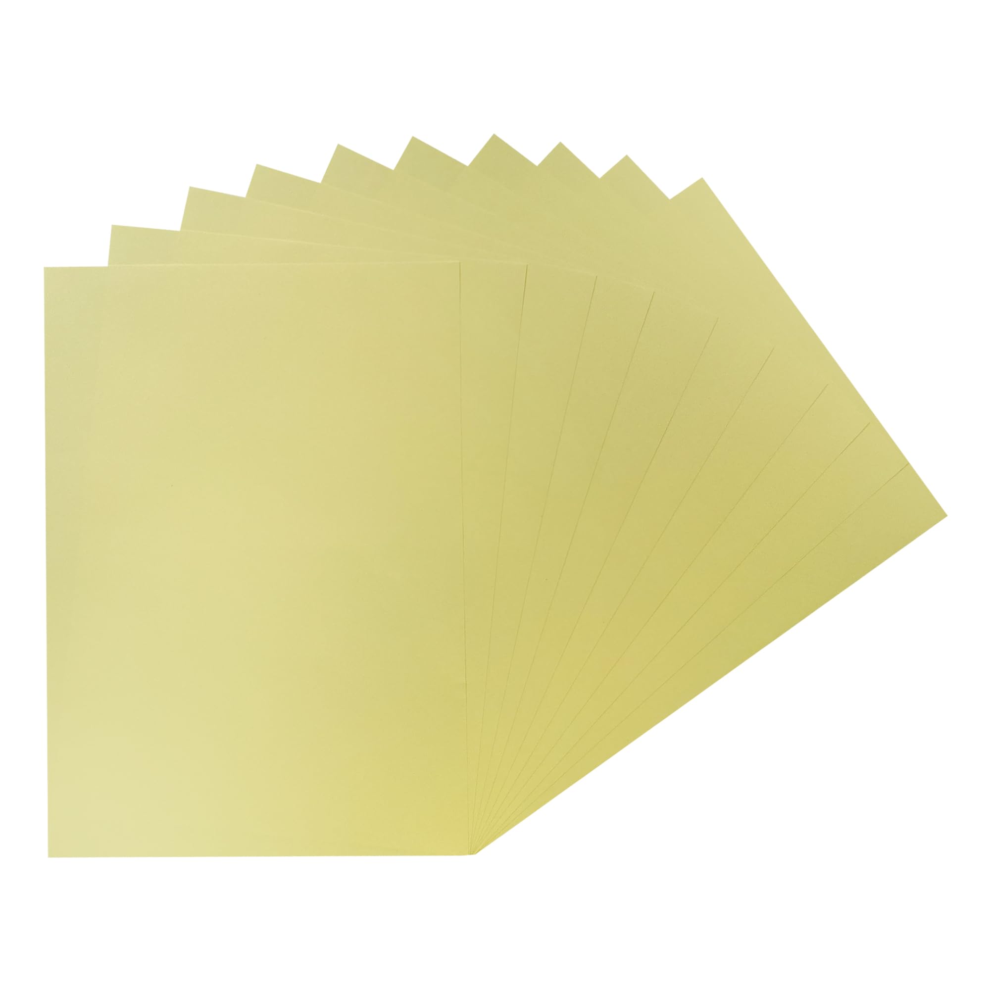 Pack of 500 A4 Pastel Yellow Coloured Paper 75gsm Sheets