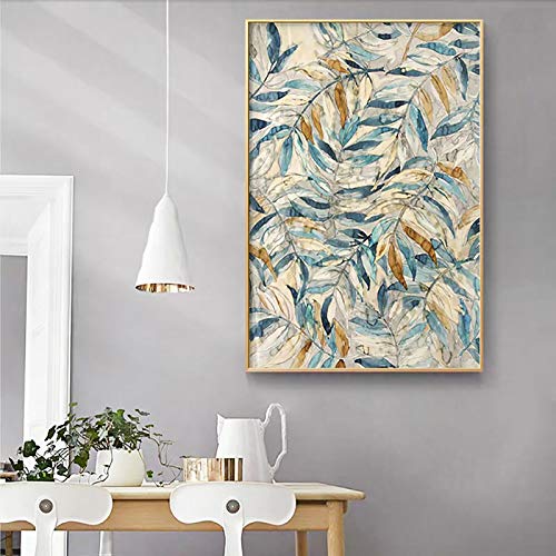 Acquerello Foglia Poster da parete Pittura a olio