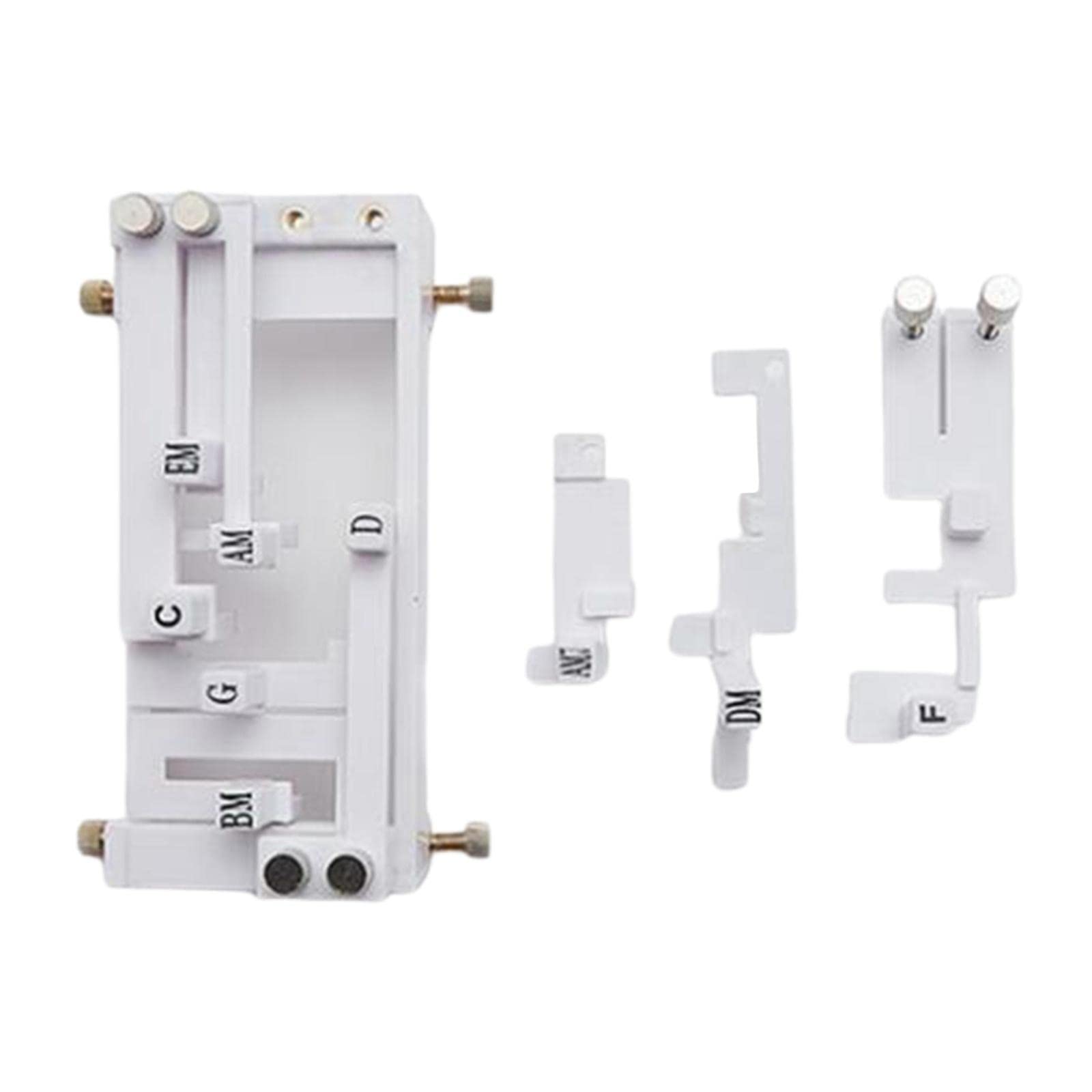 Teaching Aids per Chitarra Pratica Strumenti Assistenti Apprendimento Corde Accessori Funzionali in Plastica Adatto a Adulti Ragazzi, White
