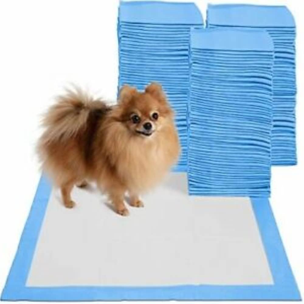 300c/s Poochie Basics 17x24 Lights 3-Layers Puppy Pads-Economical, Efficient Pads Bulk Priced for The High Volume Dog Owners Breeders-Fosters-Kennels-Crate Pans