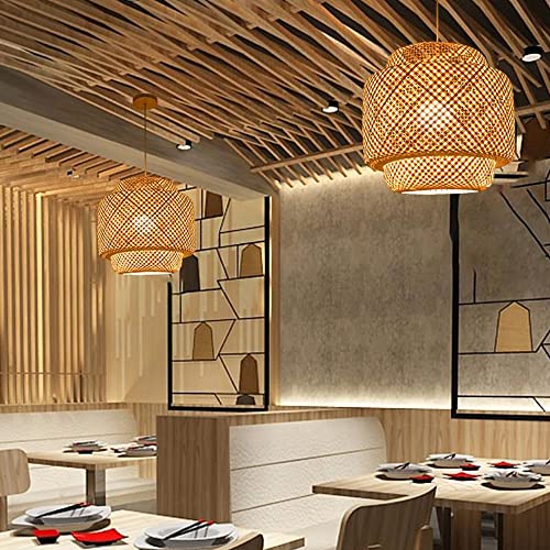 Luminaires de salle à manger en bambou sur table modulables - 4