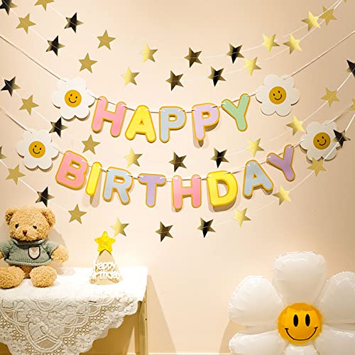 Miniatura 4 de Mivaiun 65 Pies Guirnalda De Papel De Estrellas, Guirnalda De Estrellas De Papel, Guirnalda De Decoración Estrella Decoracion De Colgante Para Fiestas De Cumpleaños, Decoración Navideña, 20m Dorado