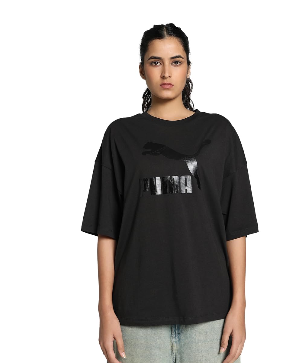 CLASSICS Oversized Logo Tee Polo Tişört Kadın