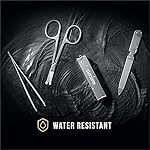 MANSCAPED® Shears 2.0 Tempered Stainless Steel Men's Nail Kit, Fingernail Clippers, Safety Scissors, Tweezers and Nail File, Travel Manicure Pedicure Set, 4-Piece Luxury Grooming Kit with Compact Case - Image 5