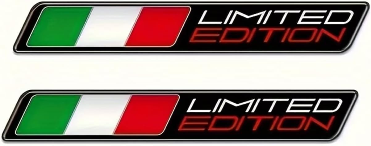 Limited Edition İtaly 3D sticker İtalyan Bayrağı Tasarımlı