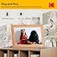 KODAK Digitaler Bilderrahmen 10 Zoll, Digitale Bilderrahmen No Wlan mit Fernbedienung, Elektronischer Bilderrahmen mit 1280*800 IPS-Bildschirm, Bilder/Videos/Musikplayer, Unterstützt Uhr/USB/SD-Karte