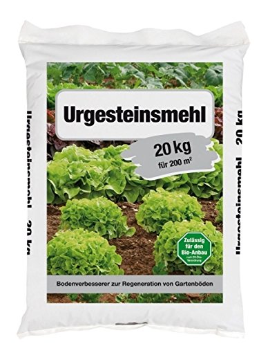 Urgestein Flour Bodenverbesserer Enhancer 20 kg for Approx. 200 Square Metres