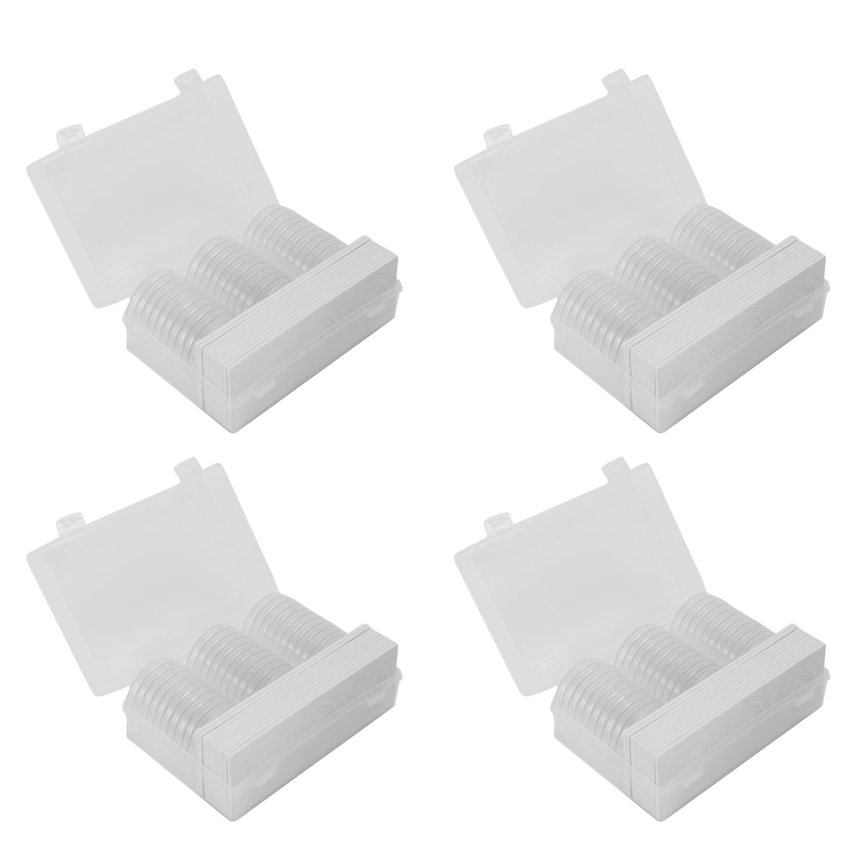 Porte-capsules de 46 mm pour pièces de monnaie avec étui de protection de 120 pièces