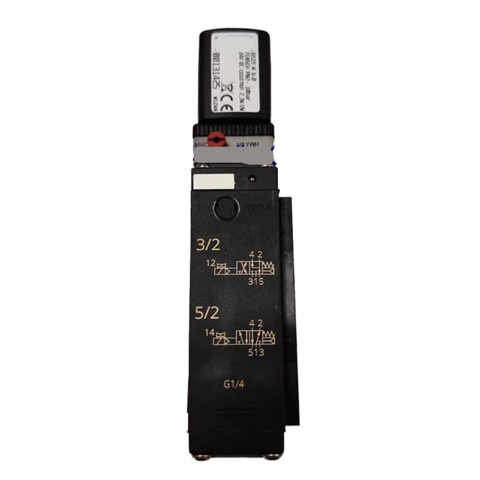 Électrovanne 6519W 24VDC distributeur pneumatique 2-10 bar