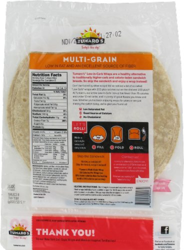 Tumaro's Low Carb Multi Grain Tortillas Ksa Kosher Pareve Pack Of 2 #TOP1