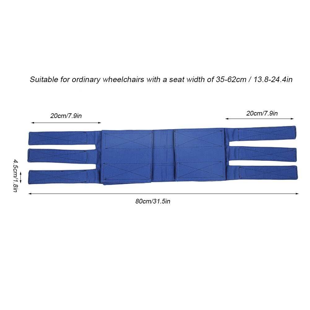 Cinturón de Seguridad para piernas de Silla de Ruedas. Sujeción de piernas para Silla de Ruedas. Alta solidez del Color para el Cuidado de Ancianos. Enfermería Domiciliar