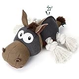 PUHOHUN Dog Toys, Dog Squeaky Toy with Crinkle Paper, Tug of War Dog Toys for Puppy, Small, Middle D