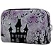 Produktbild Multifunktionale tragbare modische Make-up-Taschen Halloween-Atmosphäre Kosmetiktasche Tasche für Frauen Mädchen Aufbewahrung Organizer für Geldbörse Reisen Kulturbeutel Zubehör Organizer