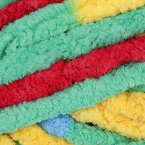 Image of Bernat Blanket Brights Yarn, 5.3 oz, Gauge 6 Super Bulky Chunky, Rainbow Shine Varg