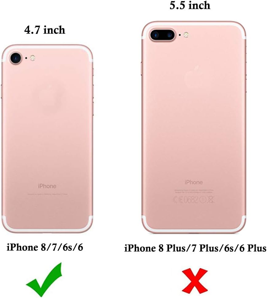 uCOLOR Pastel Gradient Case Compatible with iPhone 6S/6/8/7/SE 2nd/SE 3 (2022) 4.7" Cute Protective Case Matt Slim Soft TPU Silicon Shockproof Cover