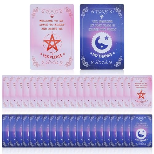 HAEZU 20 Pack Yoga Consent Cards Yes No|Reusable Yoga Assist Consent Cards for Pilates,Chair Yoga Teachers|Yoga Adjustment Touch Consent Cards