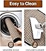 eqivei Kitchen Rugs and Mats Non Skid Washable Set of 2 PCS, Absorbent Runner Rugs for Kitchen, Front of Sink, Kitchen Mats for Floor, 17.3