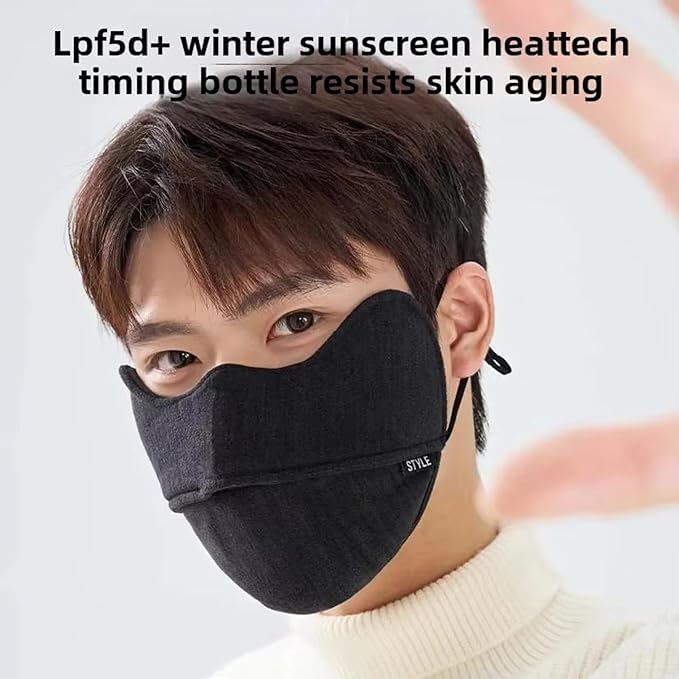 Image of TOMORROW Reusable Black Face Cover Mask - K-Pop Style Streetwear Fashion Mask | Soft Cotton Cloth | Printed Design | Washable, Breathable, for Men & Women | Daily Use & Outdoor