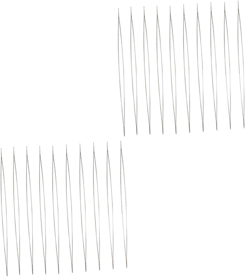 SEWACC 20pcs 76mm Beading Embroidery Needles DIY Beaded Needles with Large Eye for Jewelry Making and Crafting Supplies