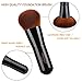 Makeup Kabuki Powder Brush Professional Flat Make Up Face Foundation Stippling Concealer Brushes for Liquid Powder BB Cream Blending Mineral Beauty Tools Gift Set(Black)