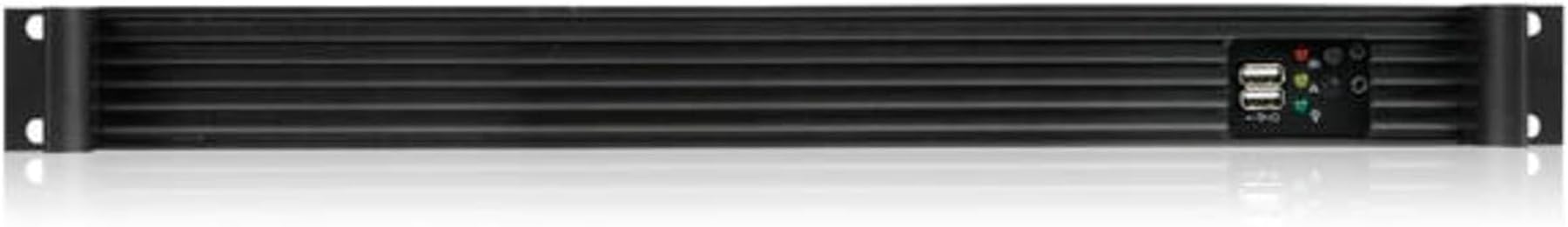 iStarUSA D Value D-118V2-ITX 1U Rackmount Mini-ITX Server Chassis (Black)