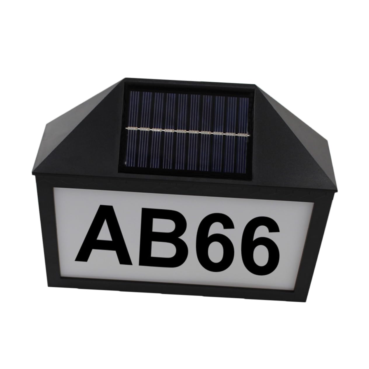 BESTonZON Lampada Solare Per Numero Civico Illuminazione Notturna Per Indirizzi Resistente e Facile Da Installare Per Esterni e Materiale Di Alta Qualità