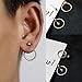 Gorgeous Stud Earrings Fashion Women Simple Hollow Circle Double Sided Jacket Ear Stud Earrings Jewelry - Golden EarringsPractical and Deft
